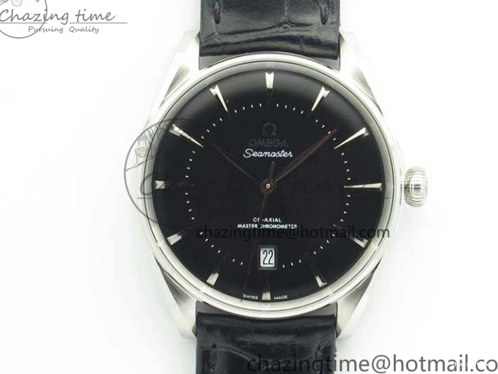 0124 AllSeason Seamaster Edizione Venezia SS Best Edition Black Dial On Leather Strap A 8122